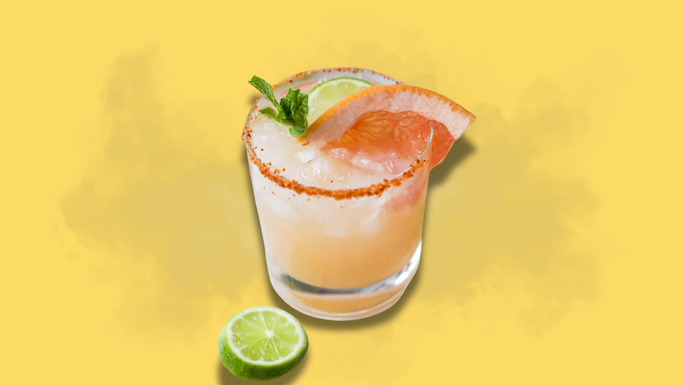 A bottle of Aperol and cocktail illustrations